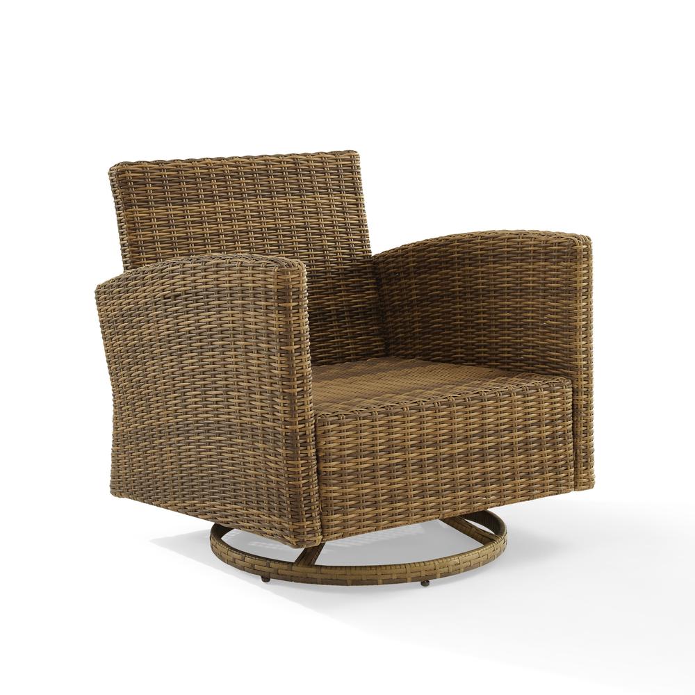 Bradenton Wicker Swivel Rocker Outdoor Chair. Picture 8