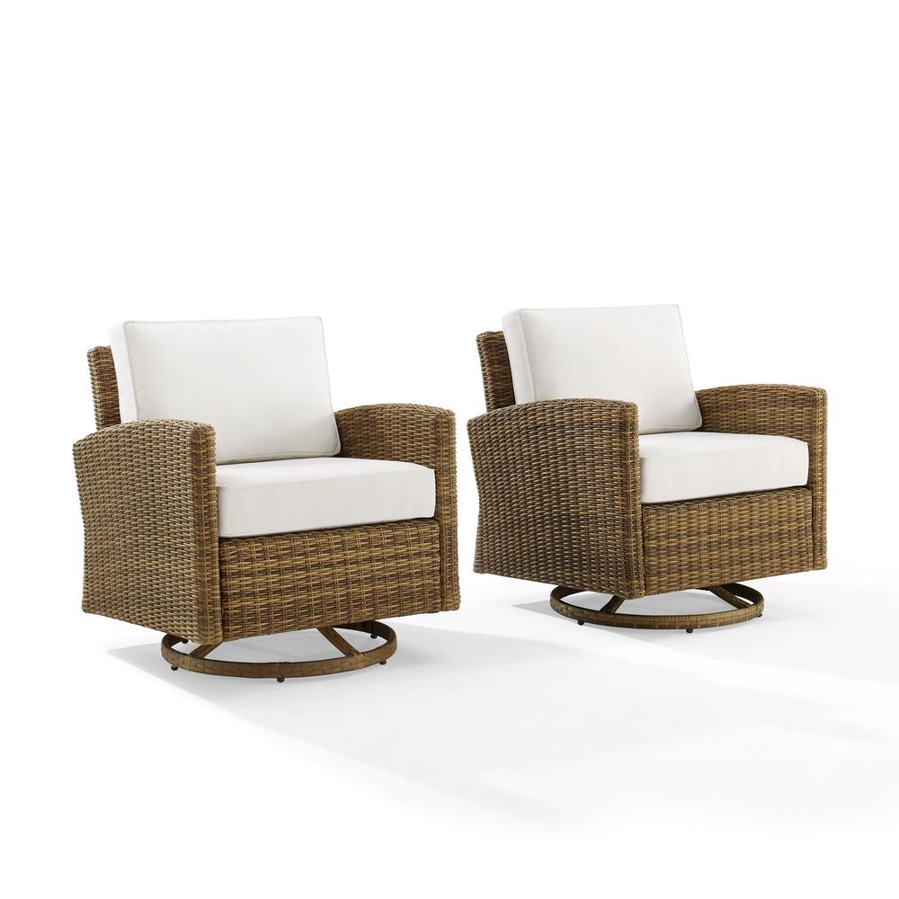 Bradenton 2Pc Swivel Rocker Outdoor Chair Set - Sunbrella. Picture 1