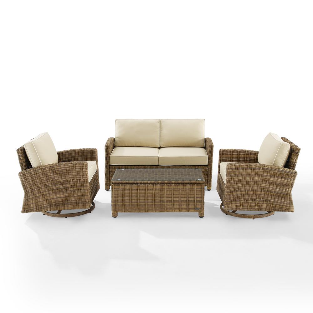 Bradenton 4Pc Outdoor Loveseat And Rocker Set, Coffee Table, Loveseat, 2 Rockers. Picture 7