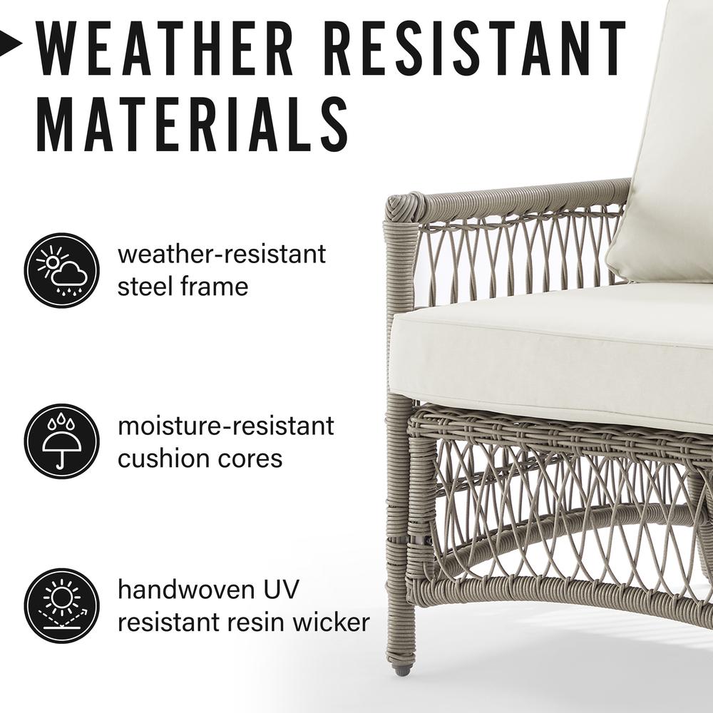 Thatcher 2Pc Outdoor Sofa Patio Furniture Set, Sofa & Coffee Table Ottoman. Picture 7