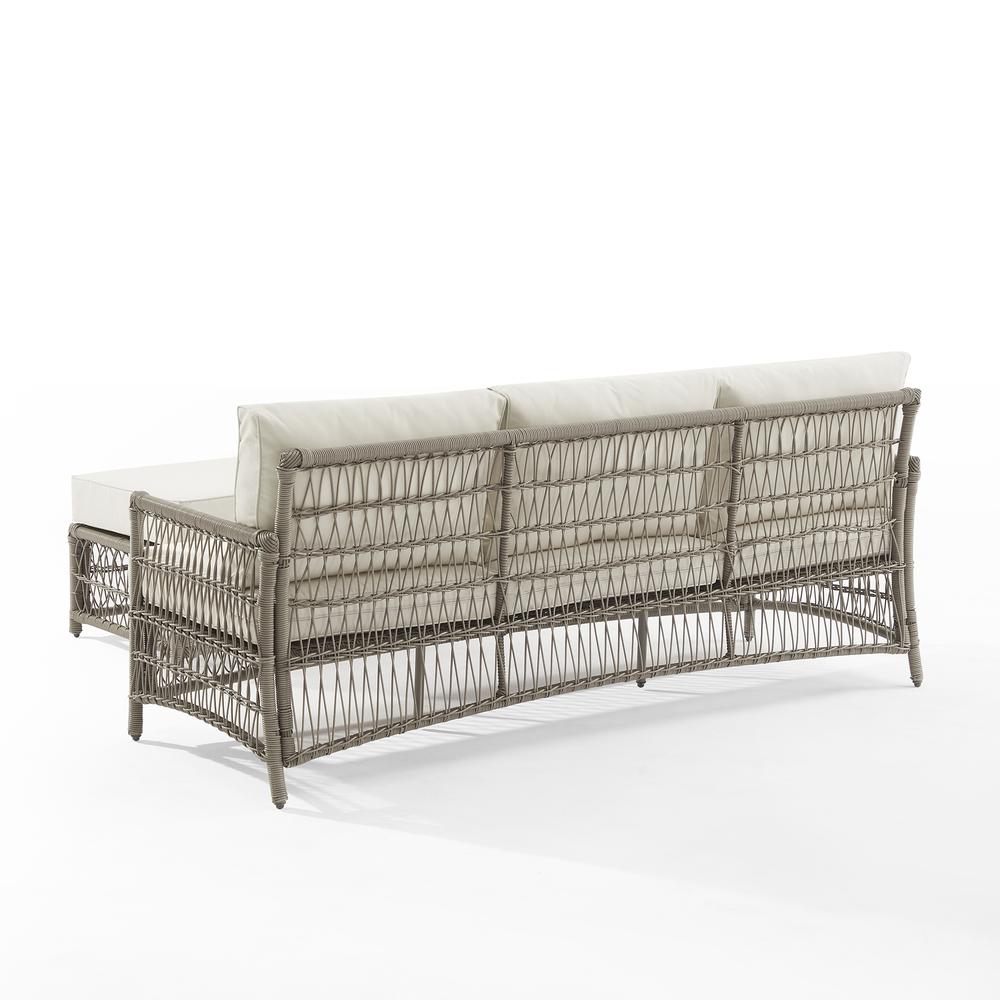 Thatcher 2Pc Outdoor Sofa Patio Furniture Set, Sofa & Coffee Table Ottoman. Picture 14