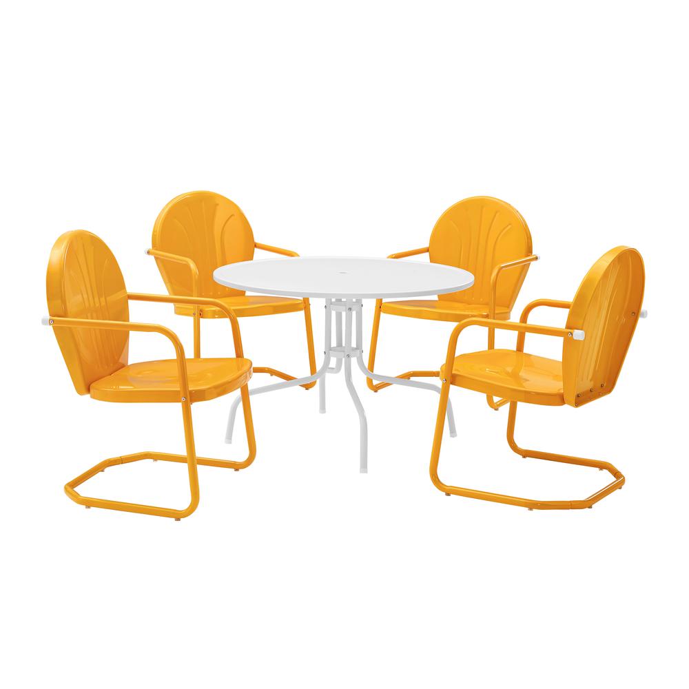 Griffith 5Pc Round Retro Outdoor Dining Set. Picture 1