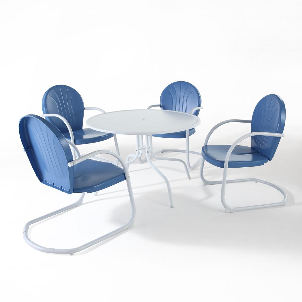 Griffith 5Pc Round Retro Outdoor Dining Set. Picture 1
