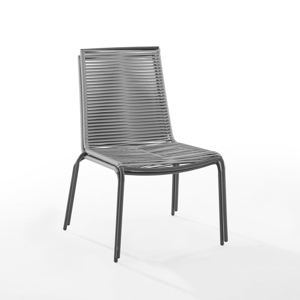Fenton 2Pc Stackable Wicker Outdoor Chair Set. Picture 7
