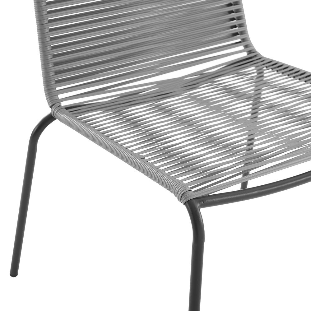 Fenton 4Pc Stackable Wicker Outdoor Chair Set - 4 Chairs. Picture 6