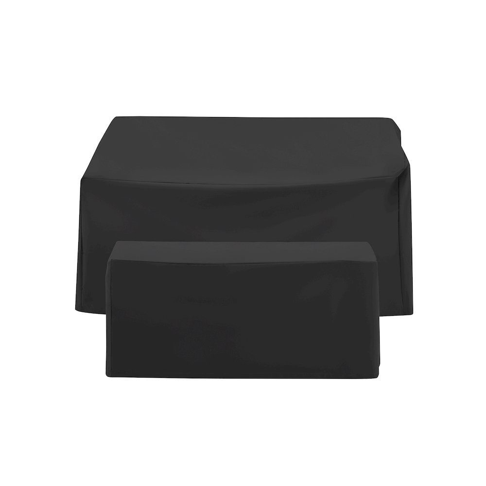 2Pc Outdoor Furniture Cover Set - Loveseat & Coffee Table. Picture 3