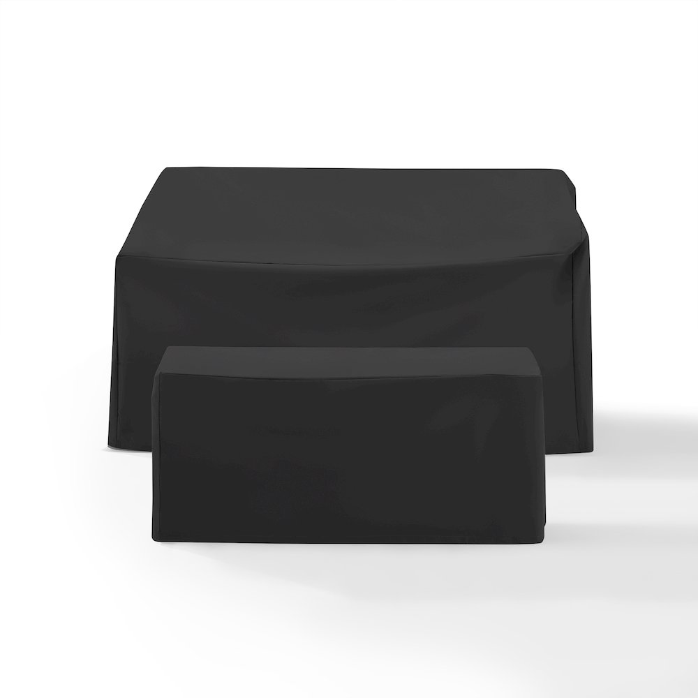 2Pc Outdoor Furniture Cover Set - Loveseat & Coffee Table. Picture 1