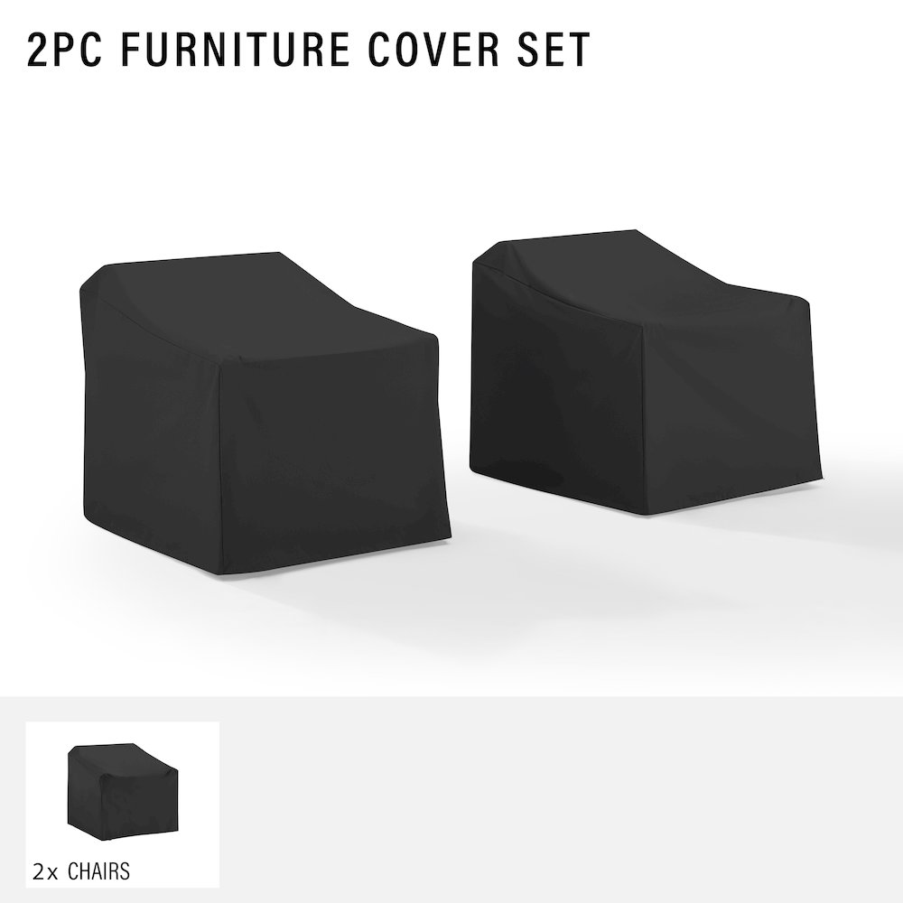 2Pc Outdoor Chair Furniture Cover Set - 2 Chairs. Picture 5