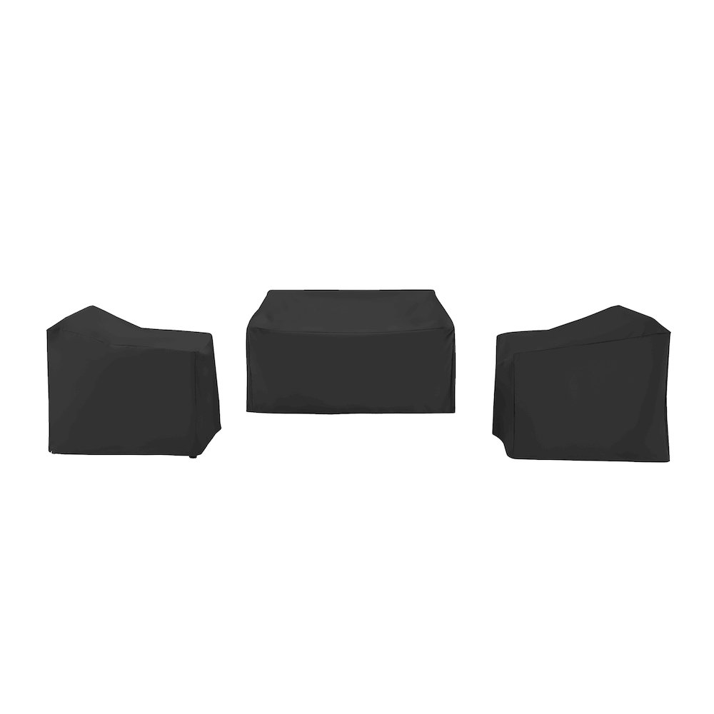 3Pc Outdoor Furniture Cover Set - Loveseat & 2 Chairs. Picture 3