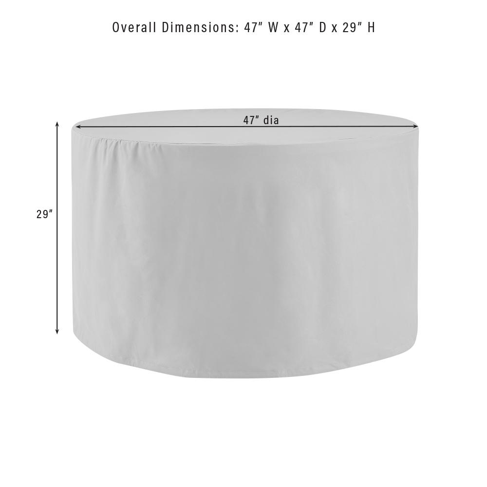 5Pc Round Outdoor Dining Furniture Cover Set. Picture 9