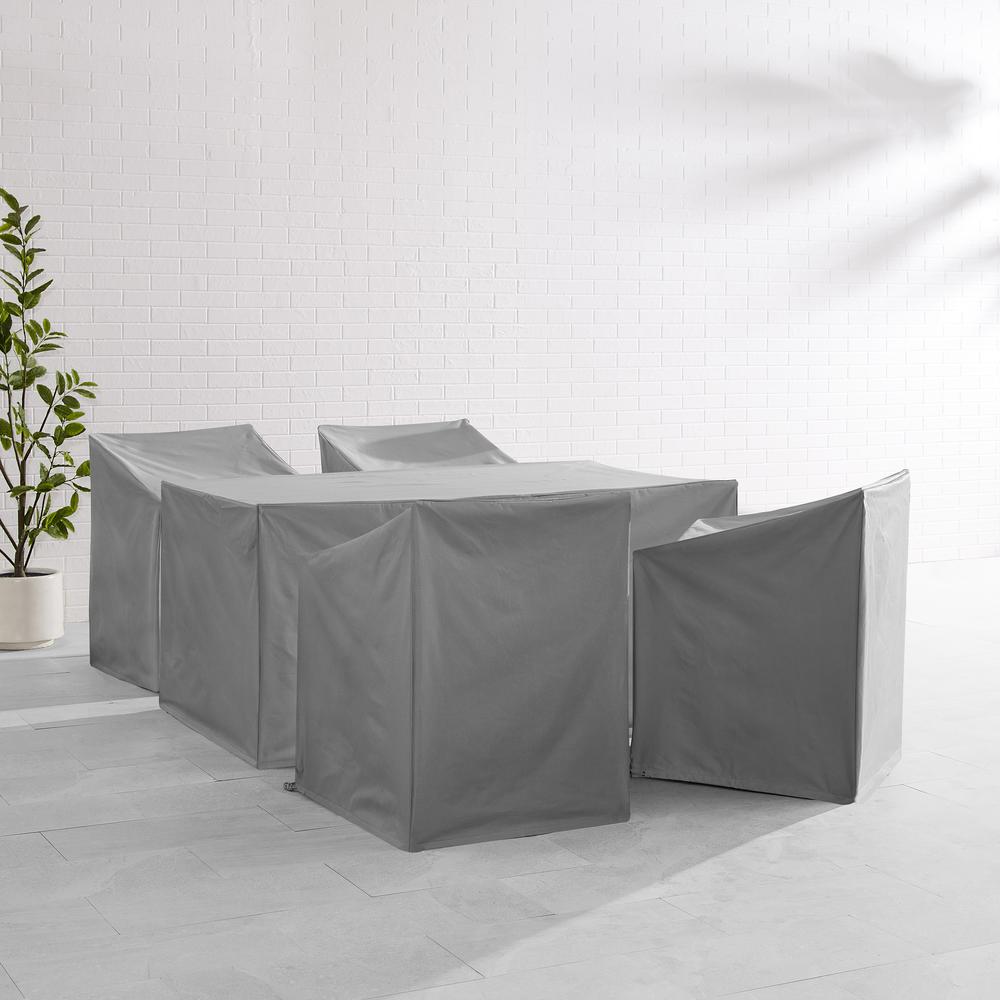 5Pc Outdoor Dining Furniture Cover Set. Picture 3