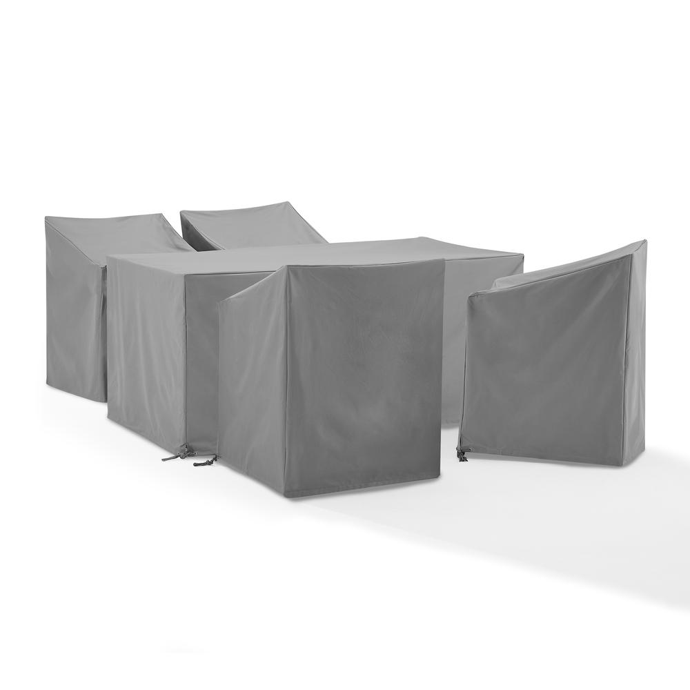 5Pc Outdoor Dining Furniture Cover Set. Picture 1