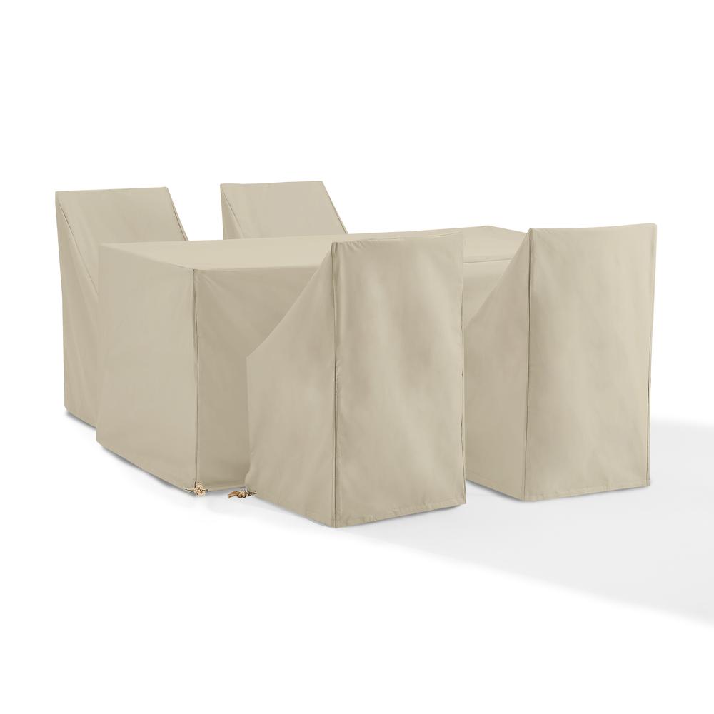 5Pc Outdoor Dining Furniture Cover Set. Picture 1