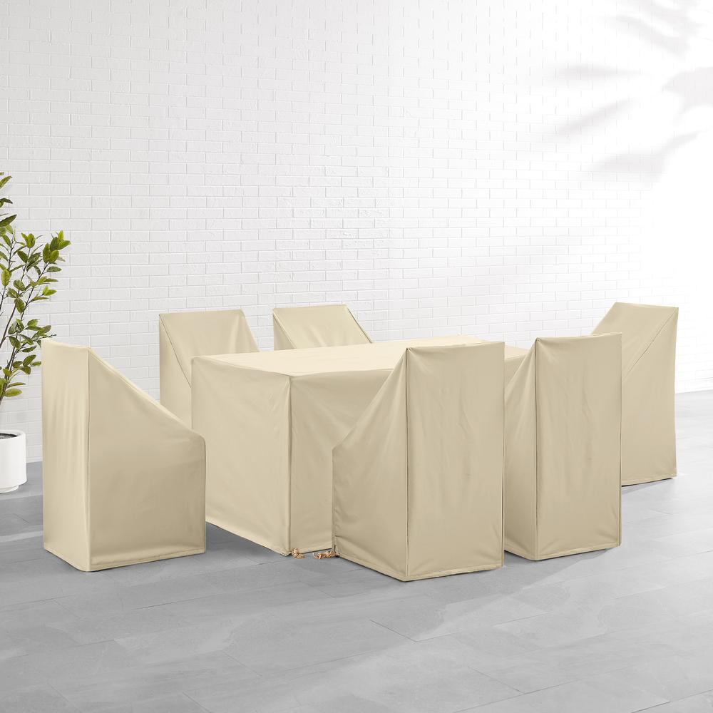7Pc Outdoor Dining Furniture Cover Set. Picture 2