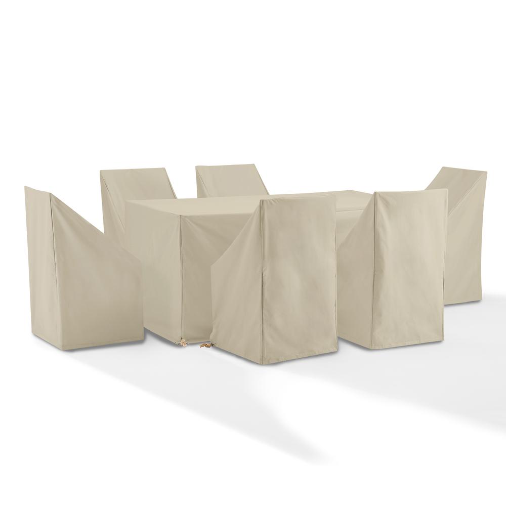 7Pc Outdoor Dining Furniture Cover Set. Picture 1