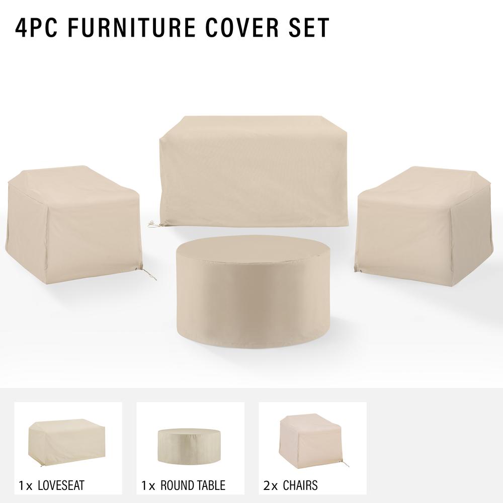 4Pc Outdoor Furniture Cover Set. Picture 3