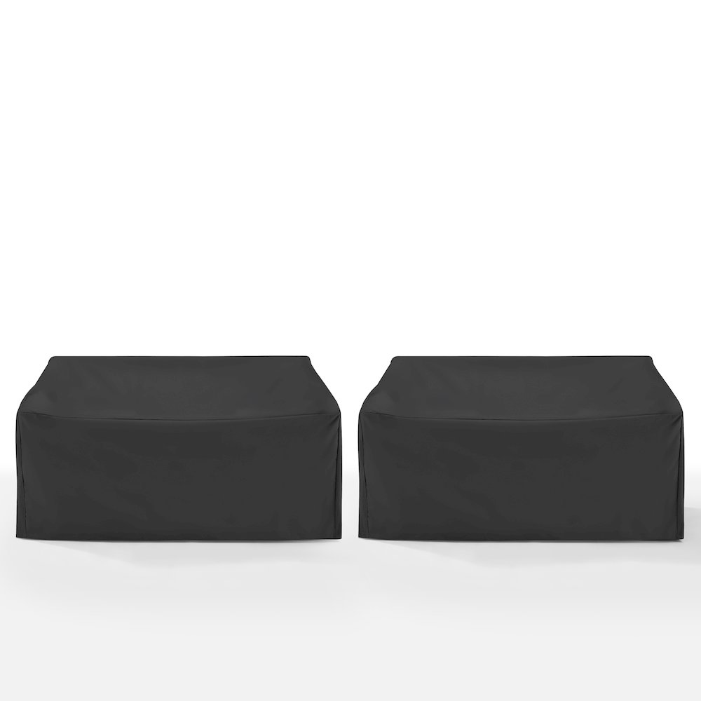 2Pc Outdoor Loveseat Furniture Cover Set - 2 Loveseats. Picture 8