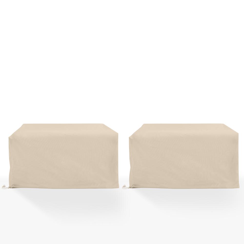 2Pc Outdoor Loveseat Furniture Cover Set - 2 Loveseats. Picture 2