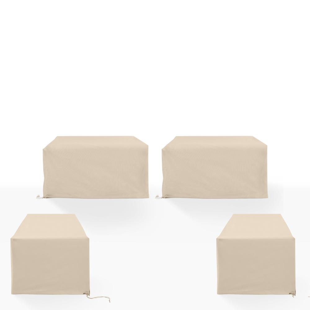 4Pc Outdoor Sectional Furniture Cover Set - 2 Loveseats & 2 Chairs. Picture 2