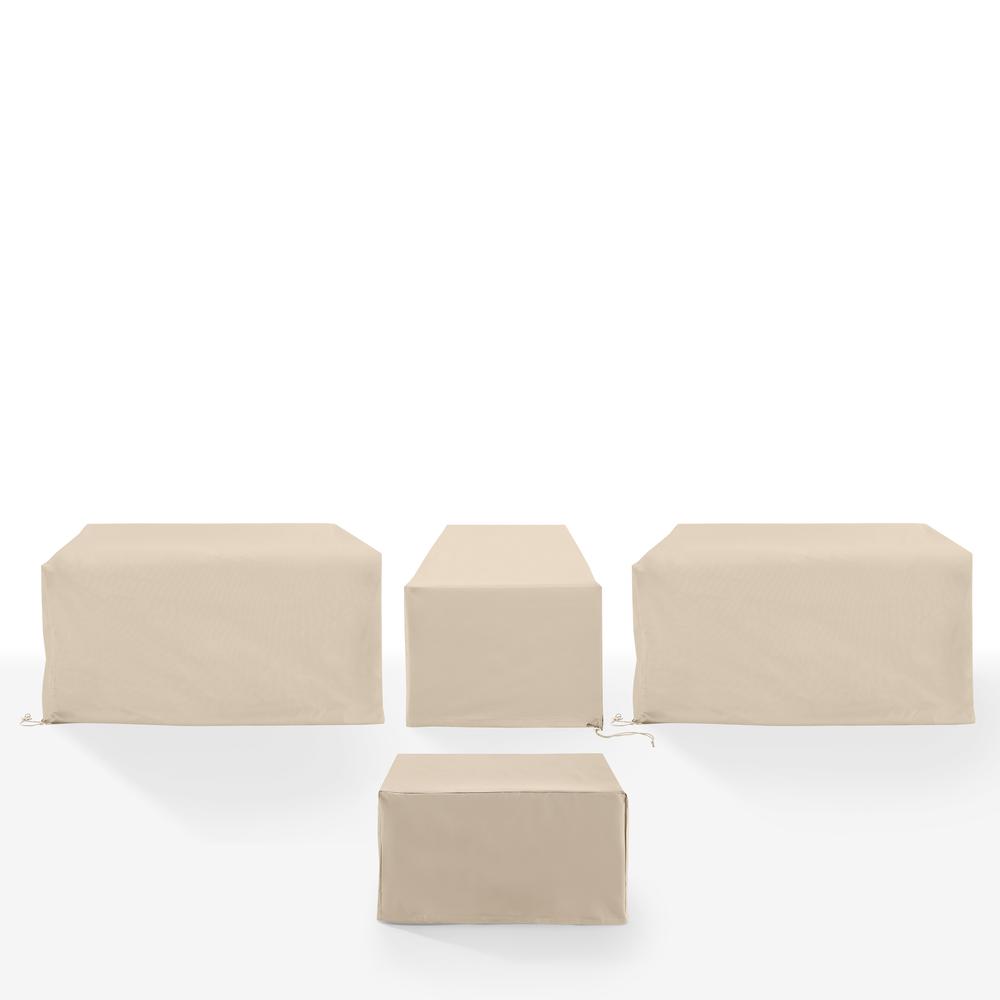 4Pc Outdoor Sectional Furniture Cover Set. Picture 2