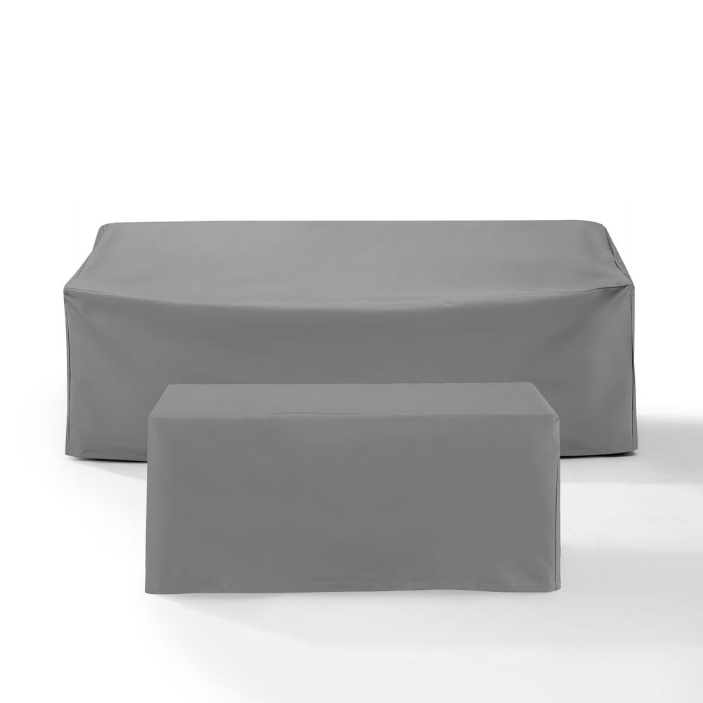 2Pc Outdoor Furniture Cover Set - Sofa & Coffee Table. Picture 2