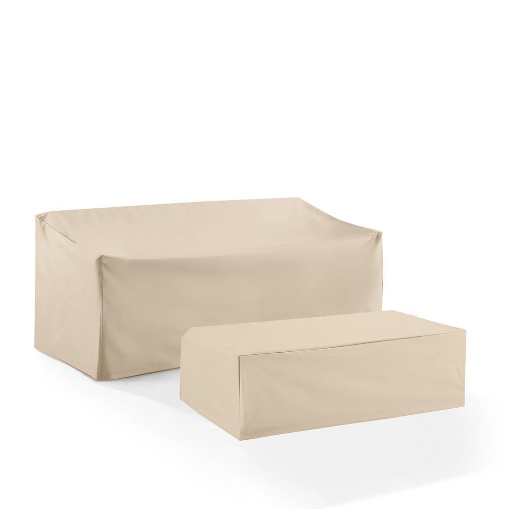 2Pc Outdoor Furniture Cover Set - Sofa & Coffee Table. Picture 1