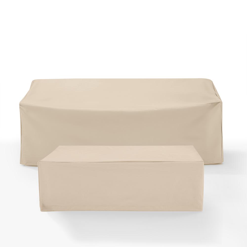 2Pc Outdoor Furniture Cover Set - Sofa & Coffee Table. Picture 2