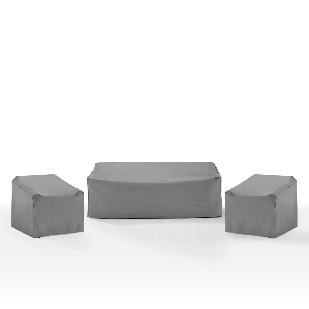3Pc Outdoor Furniture Cover Set. Picture 1
