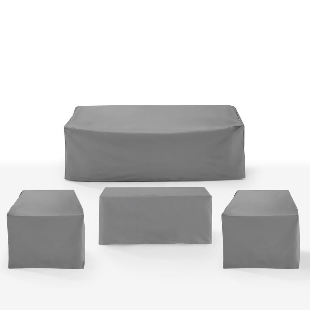 4Pc Outdoor Furniture Cover Set - 2 Chairs, 1 Sofa, & 1 Coffee Table. Picture 1