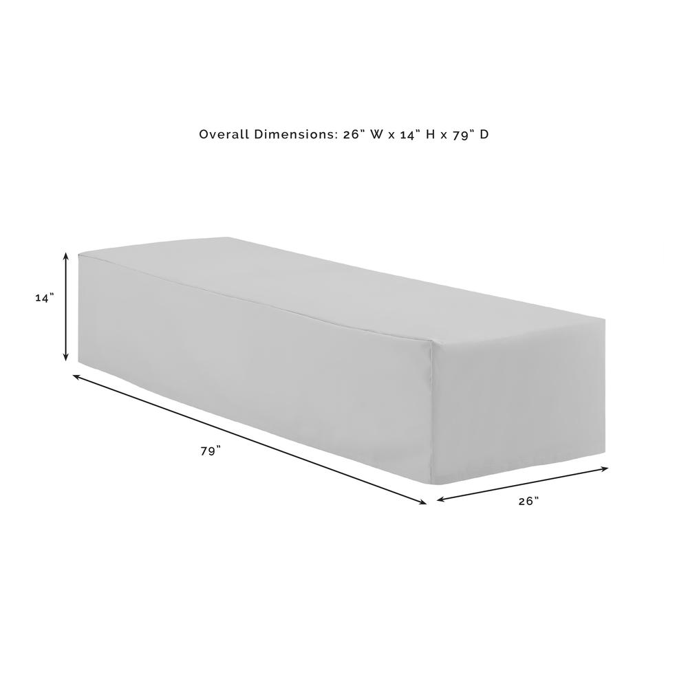 2Pc Outdoor Chaise Lounge Furniture Cover Set - 2 Chaise Lounge. Picture 4