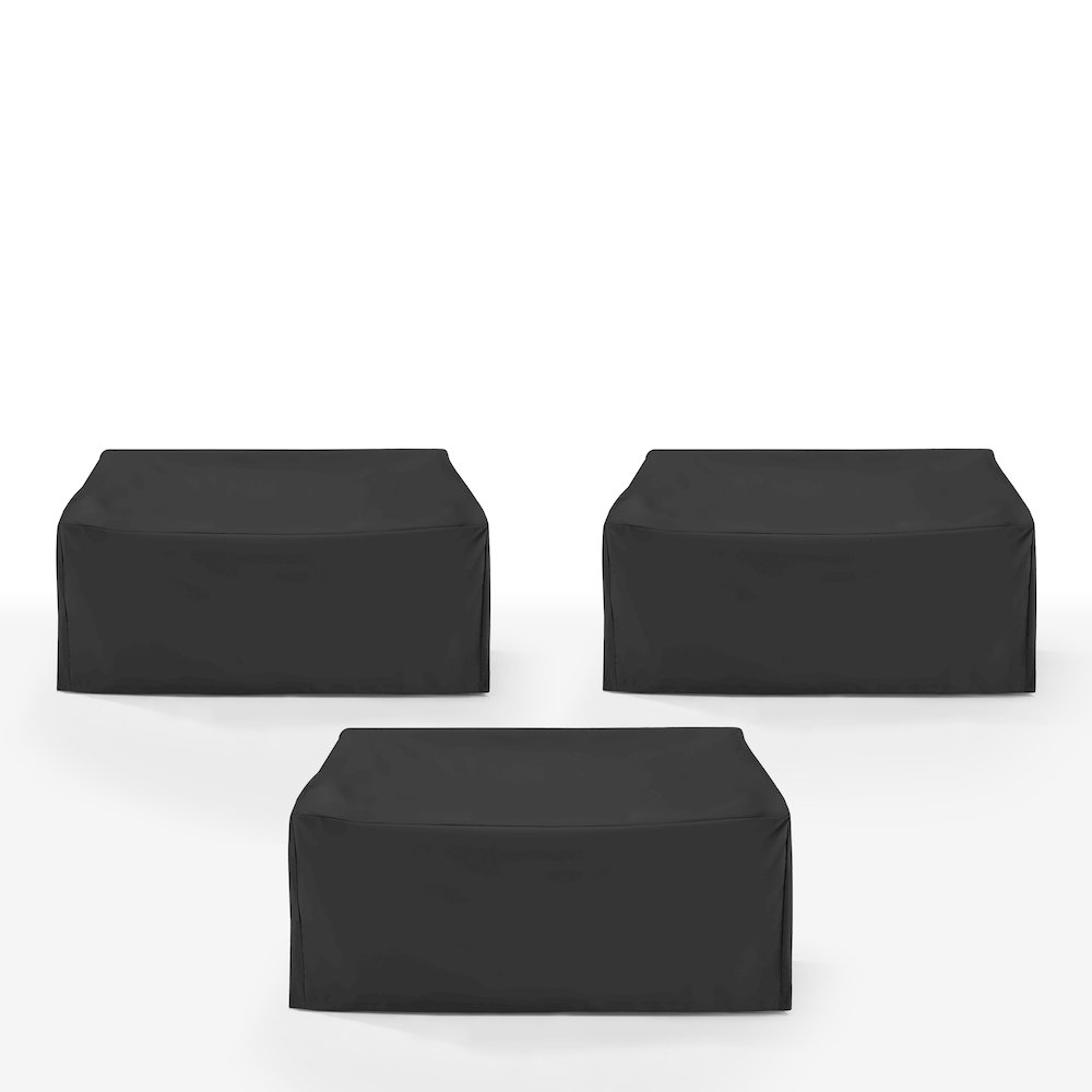 3Pc Outdoor Sectional Furniture Cover Set - 3 Loveseats. Picture 8