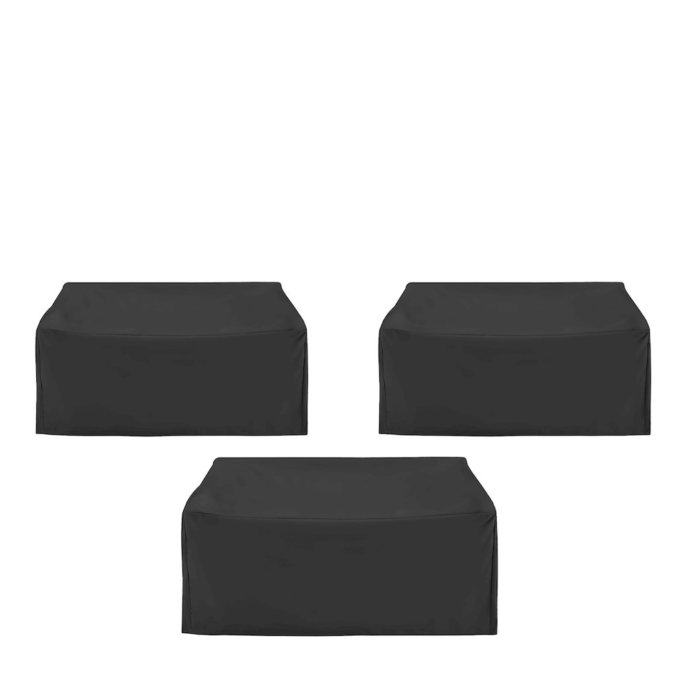 3Pc Outdoor Sectional Furniture Cover Set - 3 Loveseats. Picture 7