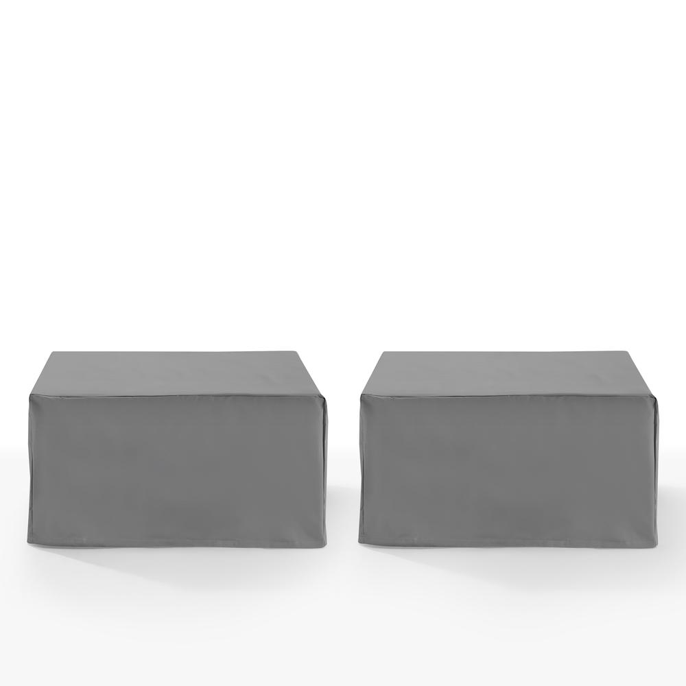 2Pc Square Table And Ottoman Furniture Cover Set - 2 Square Table/Ottoman. Picture 2