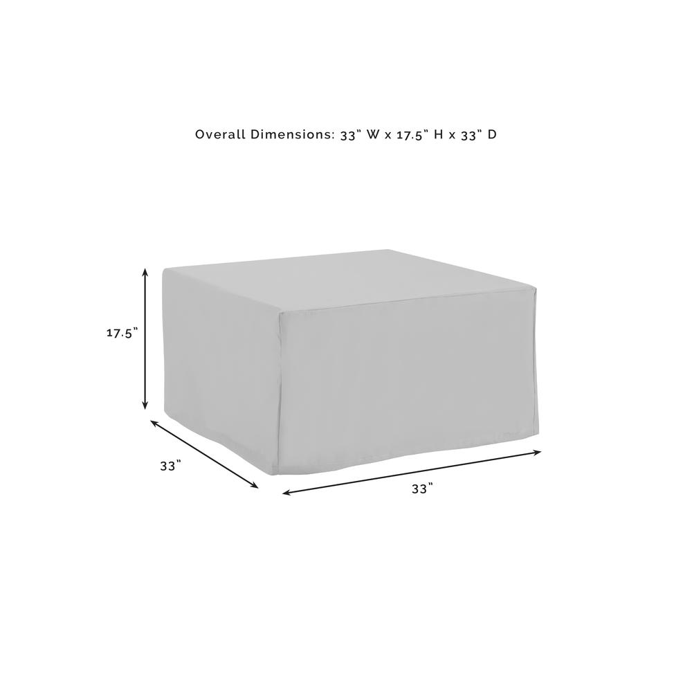 2Pc Square Table And Ottoman Furniture Cover Set - 2 Square Table/Ottoman. Picture 4