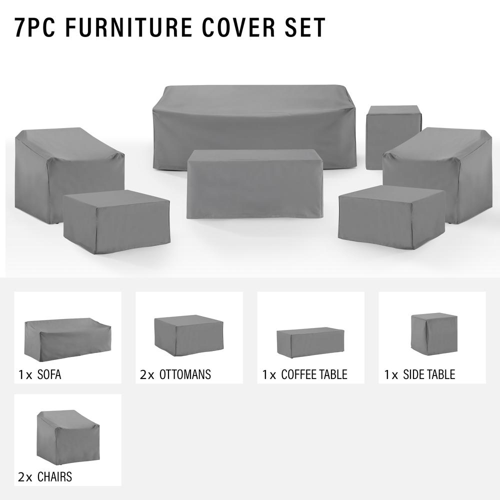 7Pc Outdoor Furniture Cover Set. Picture 3