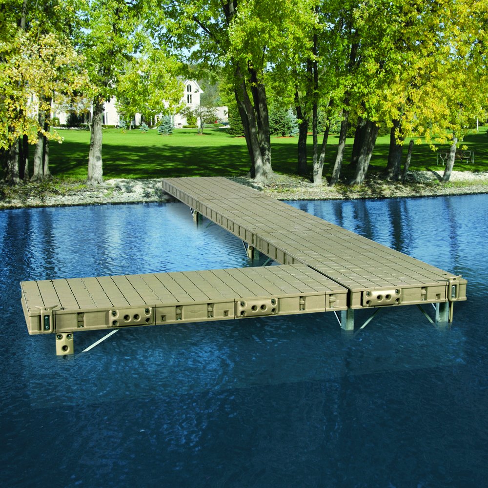 Pre-Built Premium Frame Roll In Dock with Resin Top - 4'x10'. Picture 2