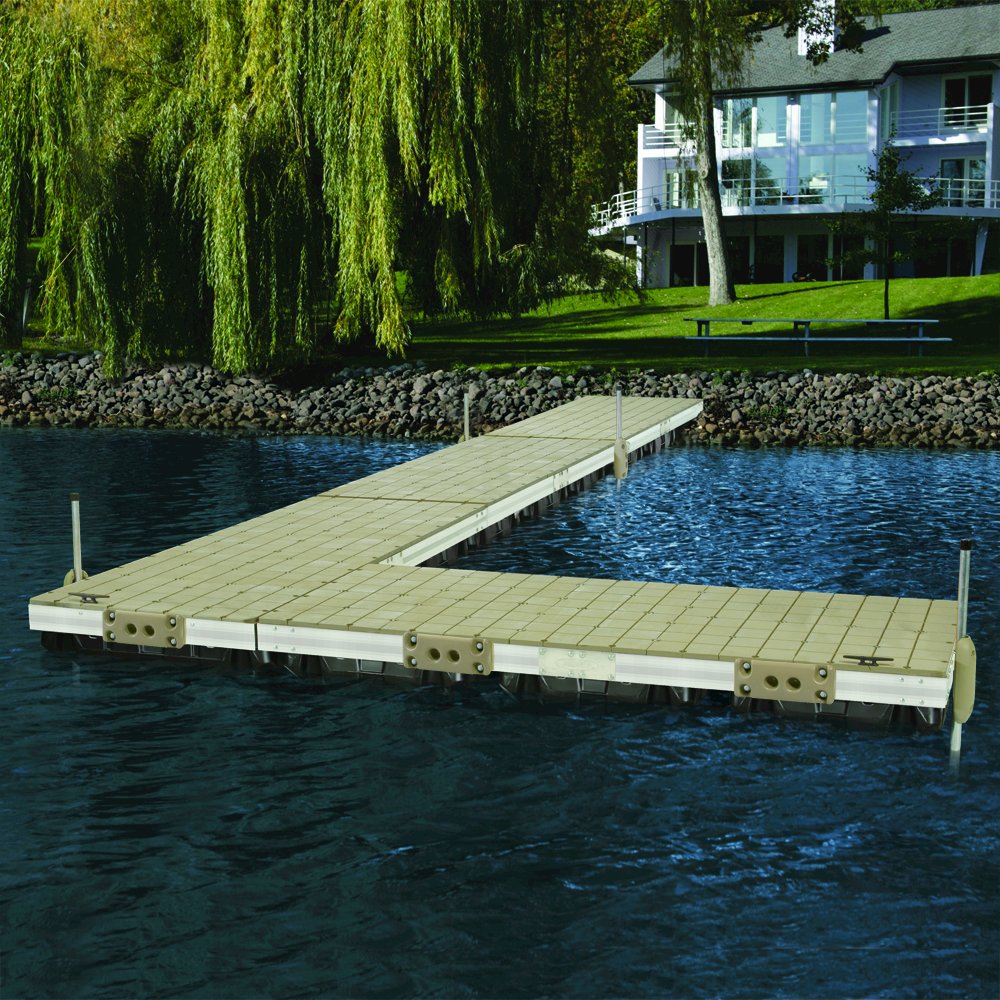 Pre-Built Aluminum Stationary Dock with Resin Top - 4'x10'. Picture 2