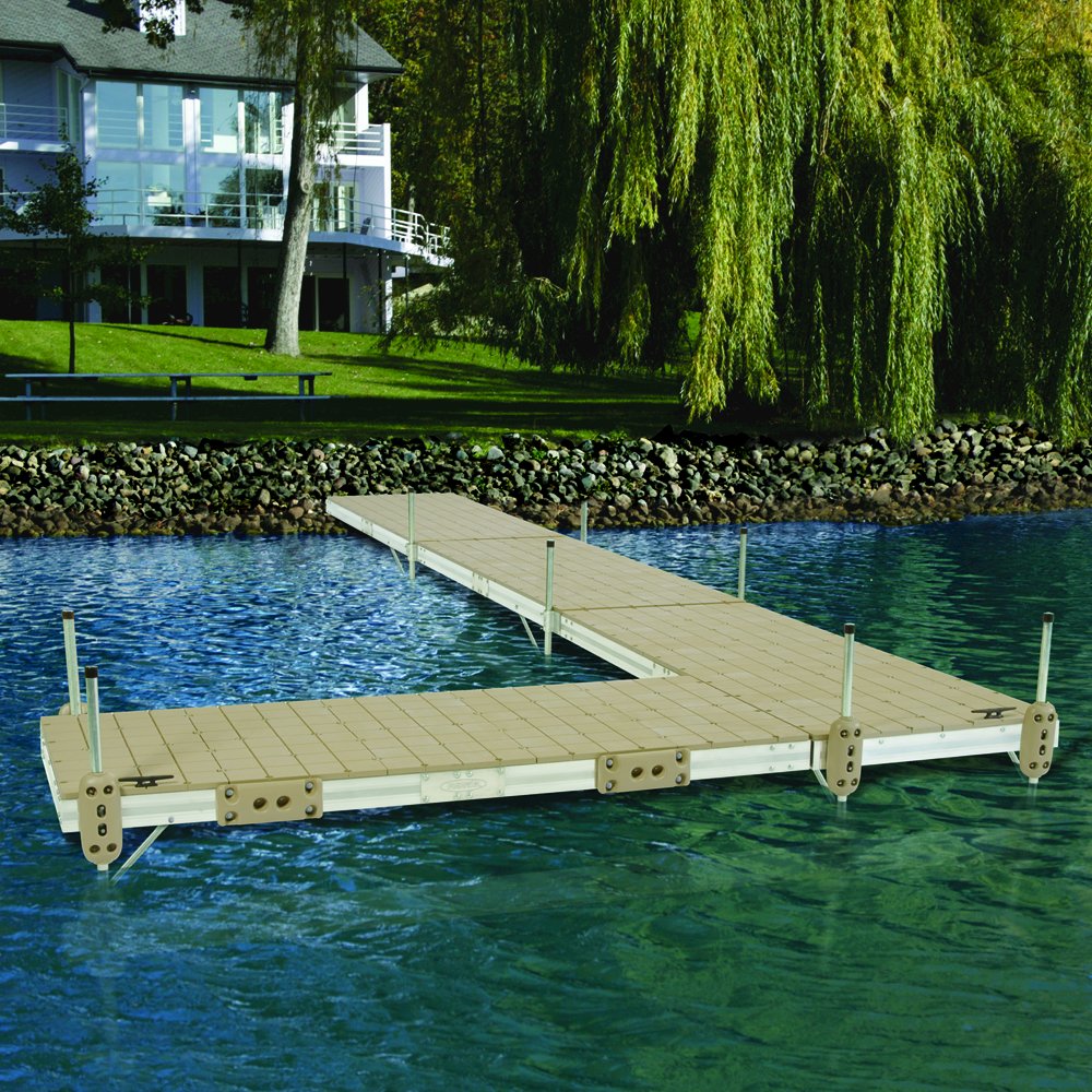 Pre-Built Aluminum Roll In Dock with Resin Top - 4'x10'. Picture 2