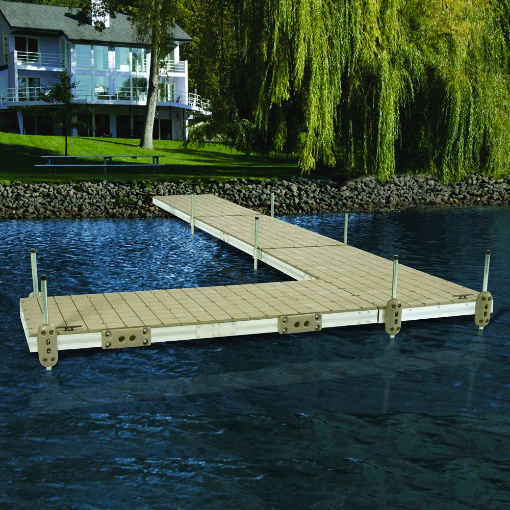 Pre-Built Aluminum Floating Dock with Resin Top - 4'x10'. Picture 2