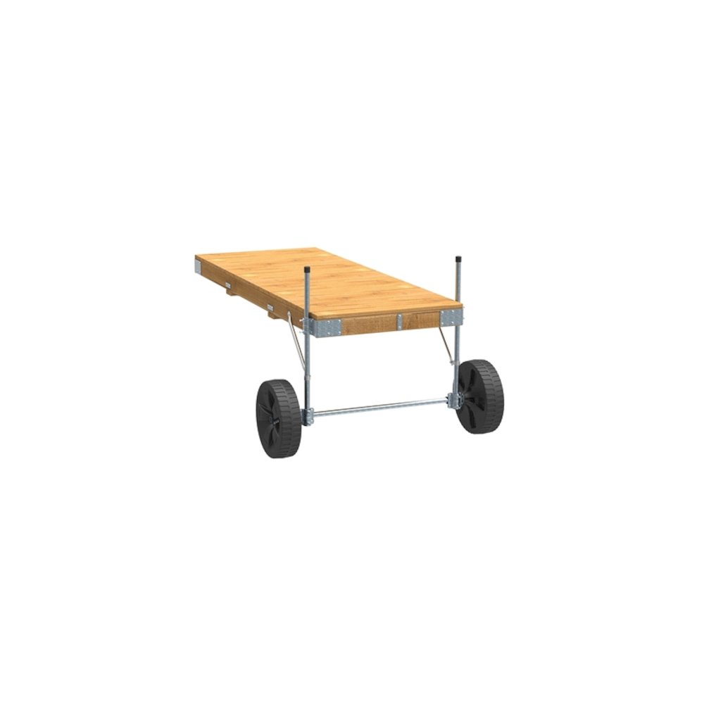 Pre-Built Commercial Grade Roll In Dock with Wood Frame & Top - 4'x10'. Picture 1