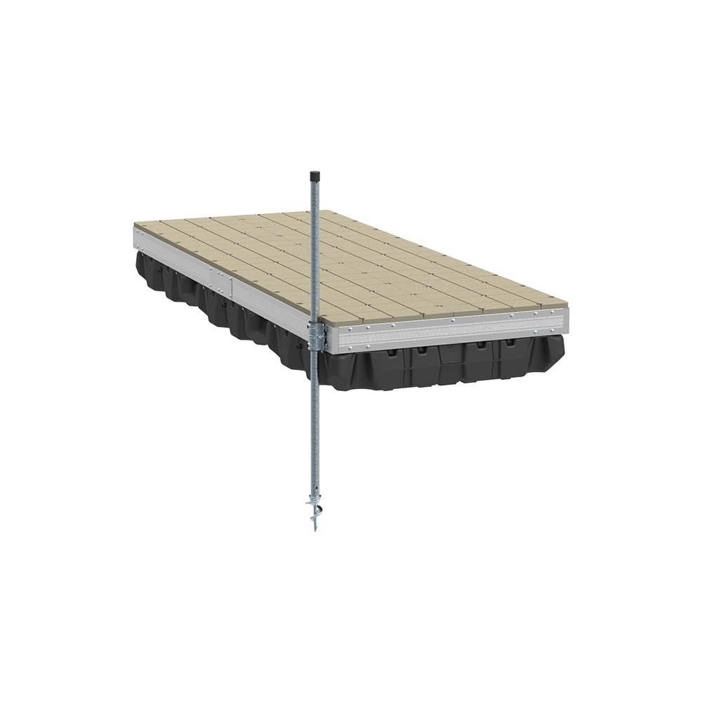 Pre-Built Aluminum Floating Dock with Resin Top - 4'x10'. Picture 1
