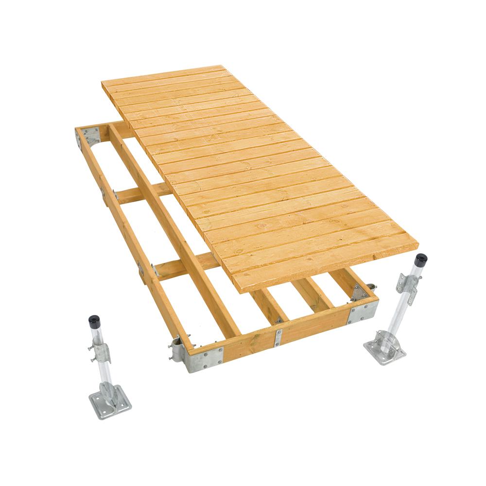Commercial Grade Stationary Dock Kit - 4'x10'. Picture 1