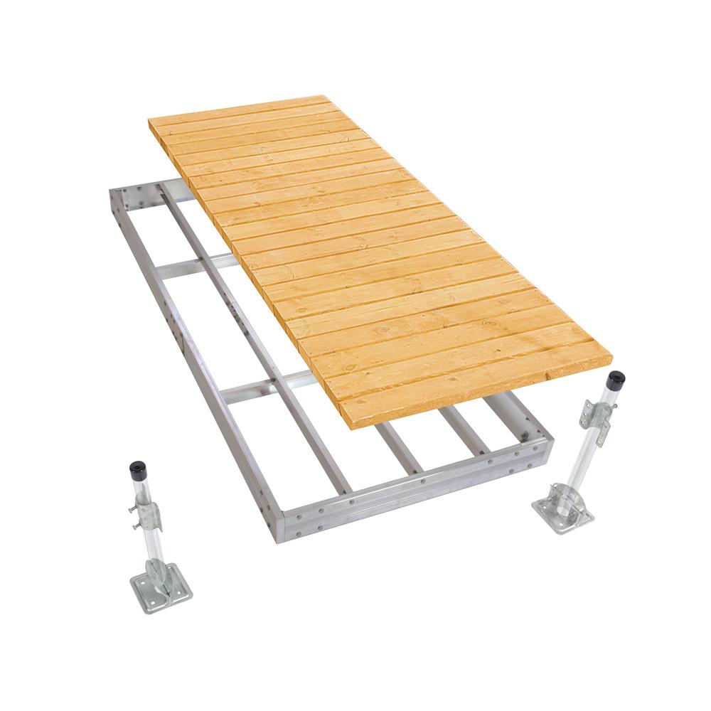 Aluminum Stationary Dock Kit - 4'x10'. Picture 1