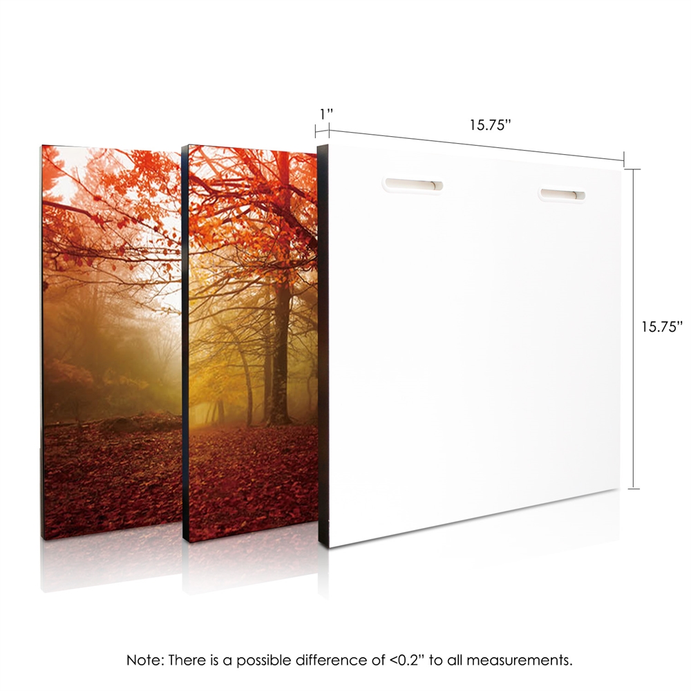 SeniA Wall Mounted Triptych Photography Prints, Autumn Leaves, Set of Three. Picture 2