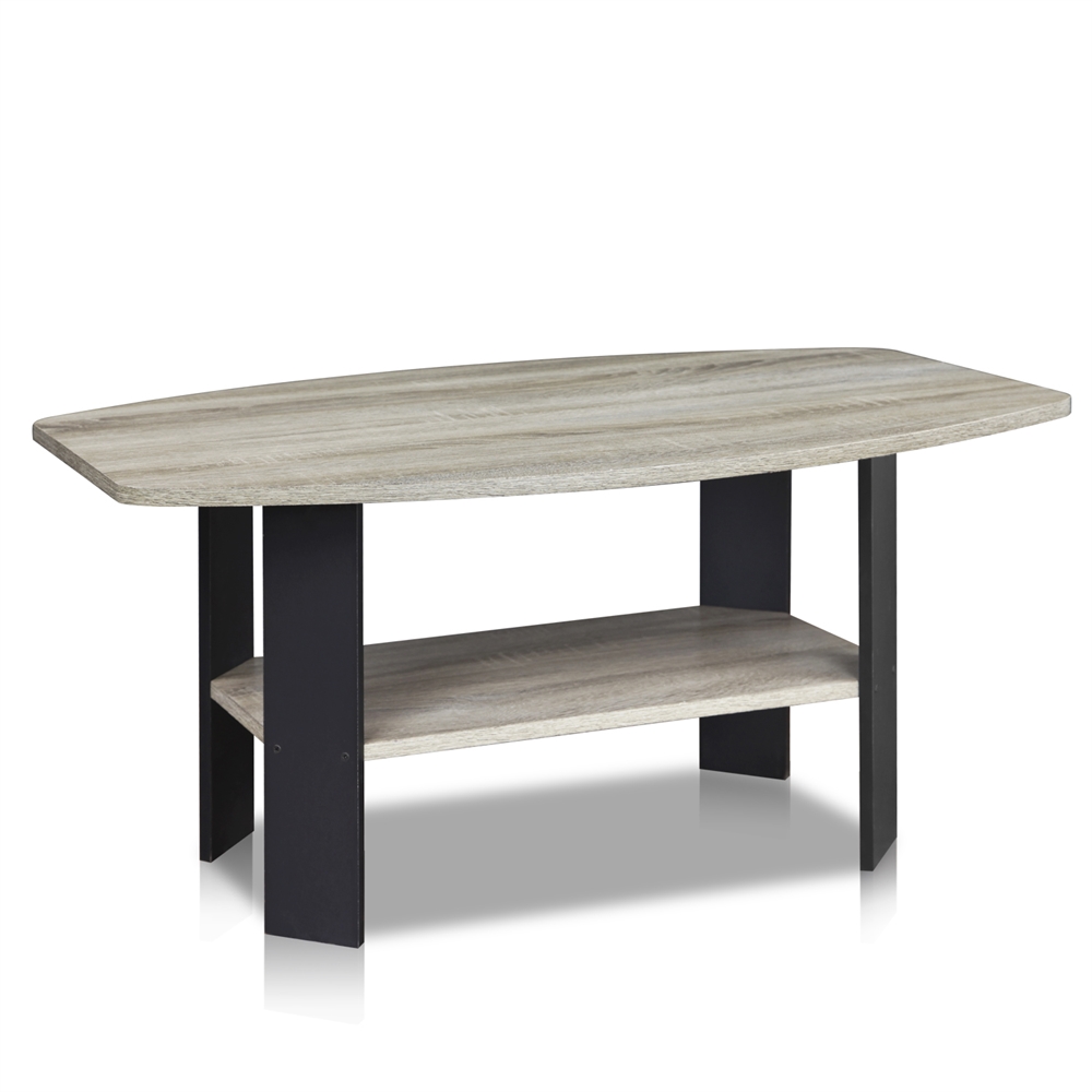 Simple Design Coffee Table, Oak Grey/Black. Picture 1