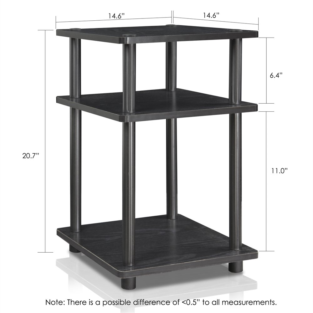Turn-N-Tube Easy Assembly Multipurpose Shelf, Blackwood. Picture 2