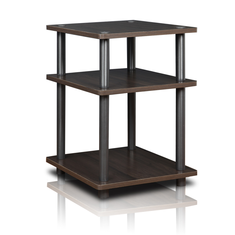 Turn-N-Tube Easy Assembly Multipurpose Shelf, Espresso. Picture 1