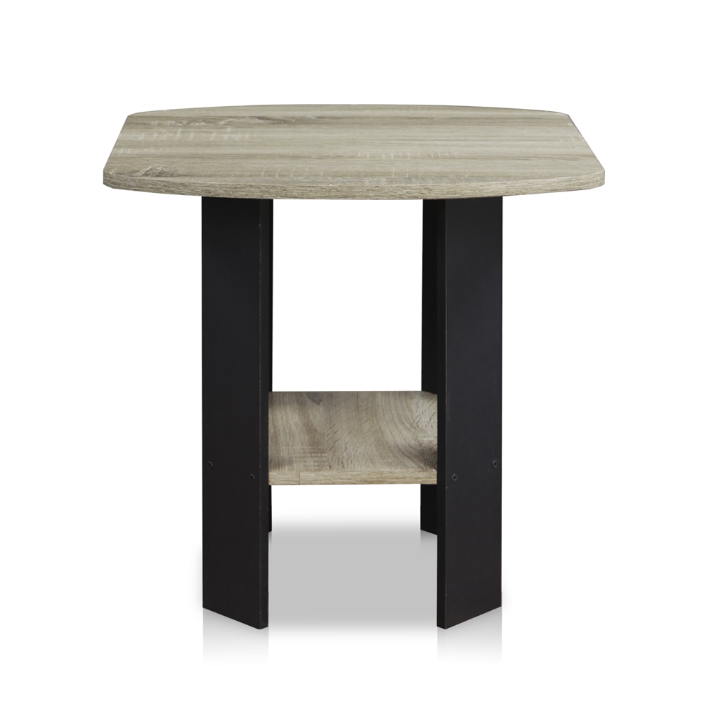 Simple Design End/Side Table, Oak Grey/Black. Picture 5