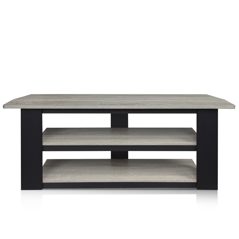 Parsons 42-in TV Entertainment Center, Oak Grey/Black. Picture 1