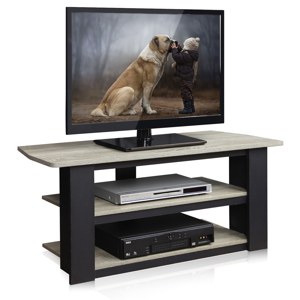 Parsons 42-in TV Entertainment Center, Oak Grey/Black. Picture 4